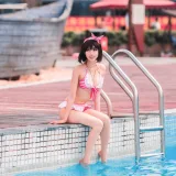 周叽是可爱兔兔《圣人惠水着》主题写真：19张全套美图