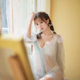 念雪《蓝纱衣》主题写真：40张全套美图