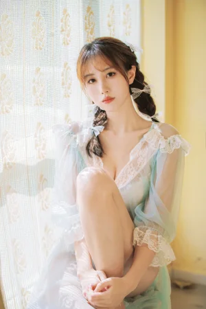念雪《蓝纱衣》主题写真：40张全套美图