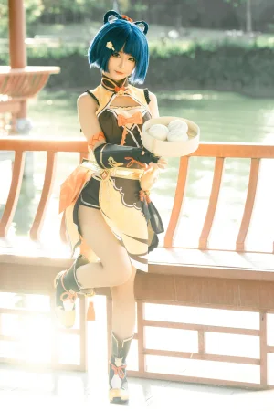 蠢沫沫《香菱女仆》主题写真：27张全套美图