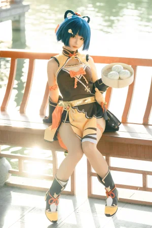 蠢沫沫《香菱女仆》主题写真：27张全套美图