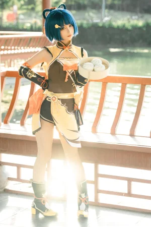 蠢沫沫《香菱女仆》主题写真：27张全套美图
