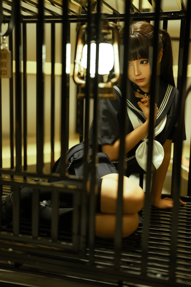 蠢沫沫《囚》主题写真：33张全套美图