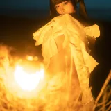 蠢沫沫《海岸昏灯》主题写真：22张全套美图