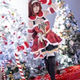 星之迟迟《2023年12月计划A 赛马娘 大和赤骥 圣诞衣装》主题写真：47张全套美图