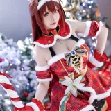 星之迟迟《2023年12月计划A 赛马娘 大和赤骥 圣诞衣装》主题写真：47张全套美图