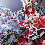 星之迟迟《2023年12月计划A 赛马娘 大和赤骥 圣诞衣装》主题写真：47张全套美图