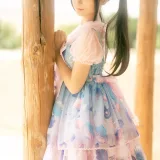 蠢沫沫《可爱粉裙》主题写真：13张全套美图