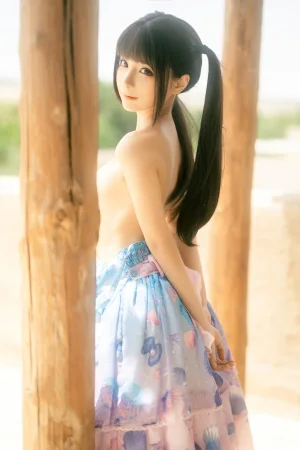 蠢沫沫《可爱粉裙》主题写真：13张全套美图