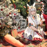 星之迟迟《2023年12月计划赠品 赛马娘 小栗帽 圣诞衣装》主题写真：48张全套美图