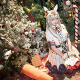 星之迟迟《2023年12月计划赠品 赛马娘 小栗帽 圣诞衣装》主题写真：48张全套美图