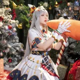 星之迟迟《2023年12月计划赠品 赛马娘 小栗帽 圣诞衣装》主题写真：48张全套美图