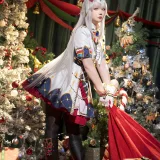 星之迟迟《2023年12月计划赠品 赛马娘 小栗帽 圣诞衣装》主题写真：48张全套美图