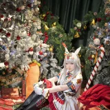 星之迟迟《2023年12月计划赠品 赛马娘 小栗帽 圣诞衣装》主题写真：48张全套美图