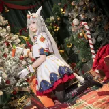 星之迟迟《2023年12月计划赠品 赛马娘 小栗帽 圣诞衣装》主题写真：48张全套美图