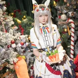 星之迟迟《2023年12月计划赠品 赛马娘 小栗帽 圣诞衣装》主题写真：48张全套美图