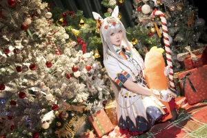 星之迟迟《2023年12月计划赠品 赛马娘 小栗帽 圣诞衣装》主题写真：48张全套美图