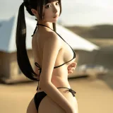 蠢沫沫《沙漠比基尼》主题写真：13张全套美图