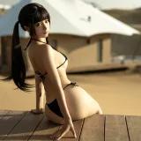 蠢沫沫《沙漠比基尼》主题写真：13张全套美图