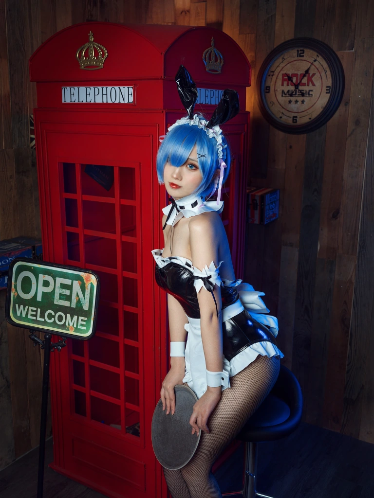 念雪《蕾姆兔女郎》主题写真：38张全套美图