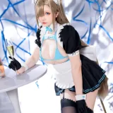 星之迟迟《2023年12月计划C 蔚蓝档案 一之濑明日奈同人女仆》主题写真：91张全套美图