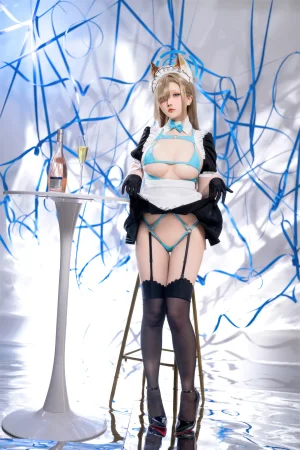 星之迟迟《2023年12月计划C 蔚蓝档案 一之濑明日奈同人女仆》主题写真：91张全套美图