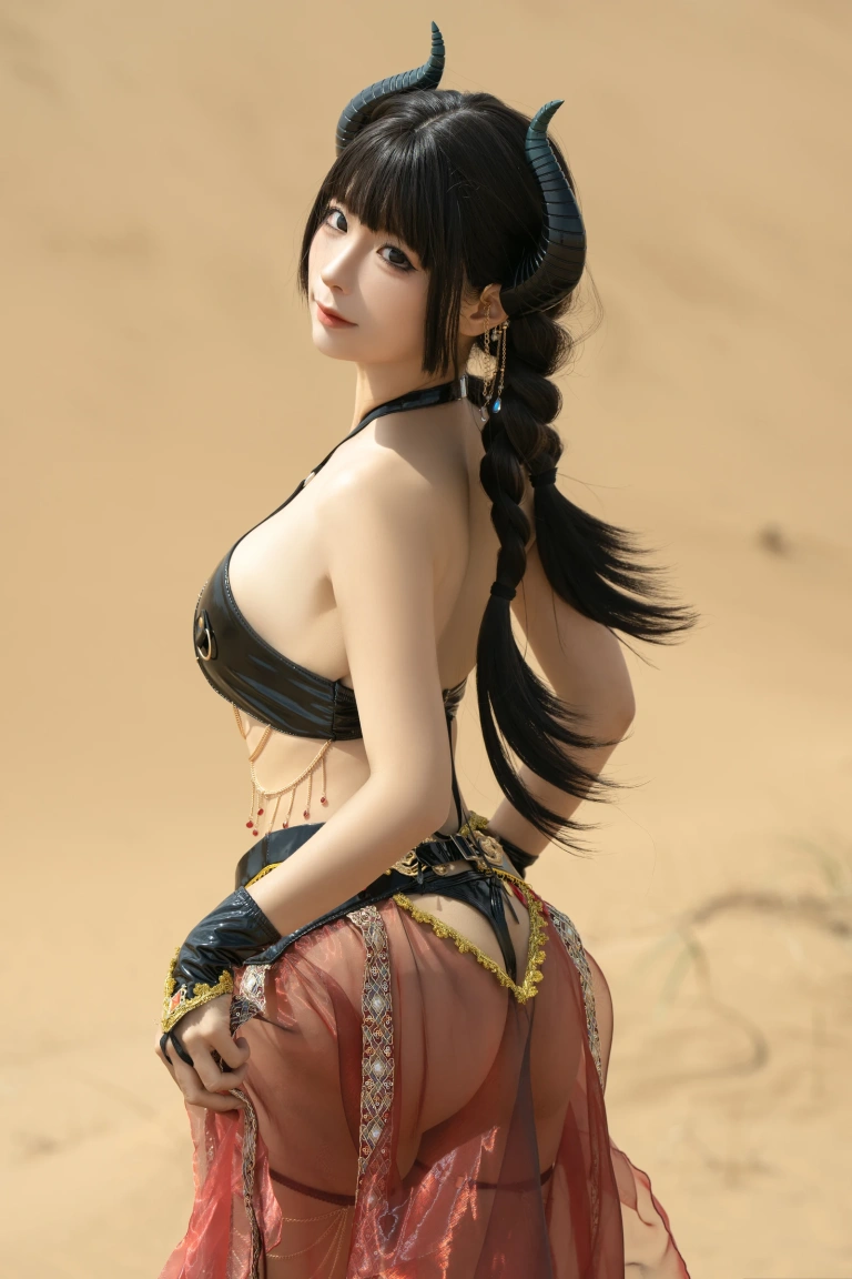 蠢沫沫《沙漠魅魔》主题写真：9张全套美图