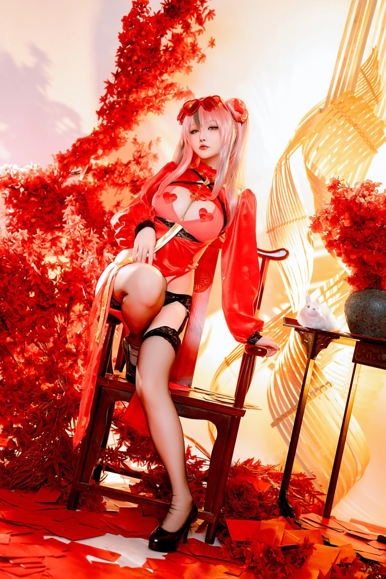 星之迟迟《2024年01月计划C 布莱默顿新年旗袍》主题写真：84张全套美图，含1个视频