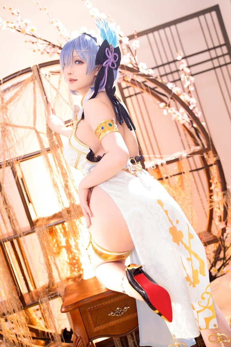 星之迟迟《2024年01月计划B RE：0 蕾姆 旗袍ver》主题写真：76张全套美图