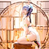 星之迟迟《2024年01月计划B RE：0 蕾姆 旗袍ver》主题写真：76张全套美图