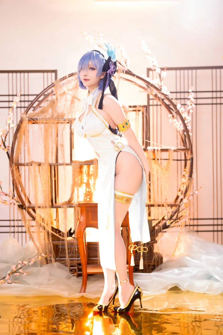 星之迟迟《2024年01月计划B RE：0 蕾姆 旗袍ver》主题写真：76张全套美图