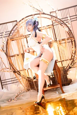 星之迟迟《2024年01月计划B RE：0 蕾姆 旗袍ver》主题写真：76张全套美图