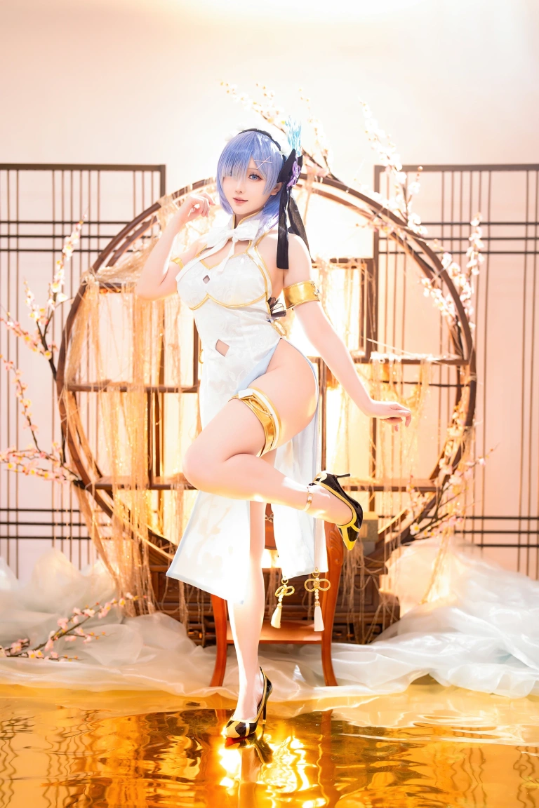 星之迟迟《2024年01月计划B RE：0 蕾姆 旗袍ver》主题写真：76张全套美图