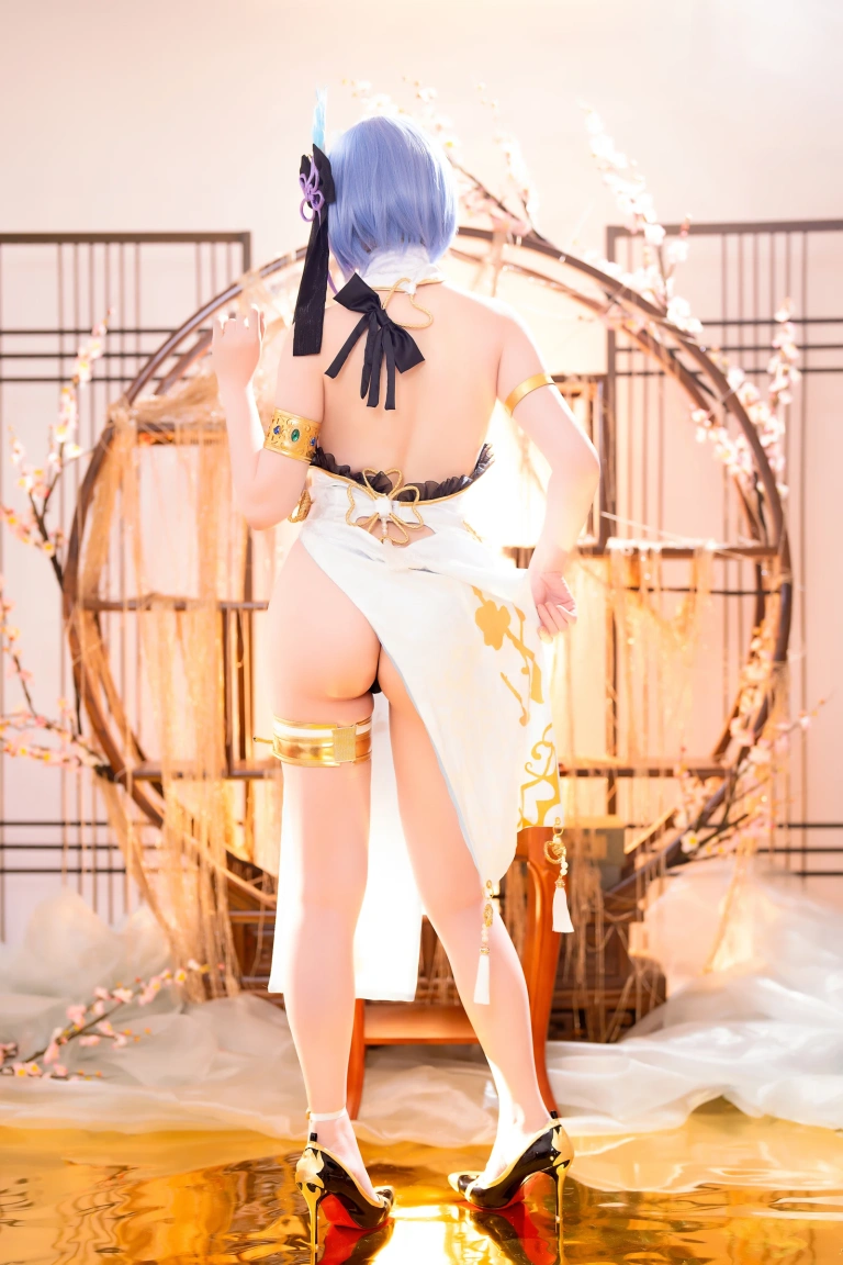 星之迟迟《2024年01月计划B RE：0 蕾姆 旗袍ver》主题写真：76张全套美图