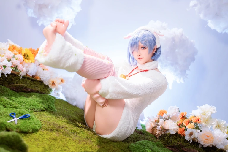 星之迟迟《2024年01月计划赠品 RE：0 蕾姆 绵羊ver》主题写真：38张全套美图