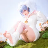 星之迟迟《2024年01月计划赠品 RE：0 蕾姆 绵羊ver》主题写真：38张全套美图