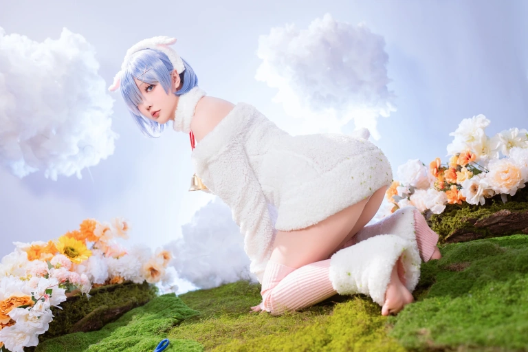 星之迟迟《2024年01月计划赠品 RE：0 蕾姆 绵羊ver》主题写真：38张全套美图