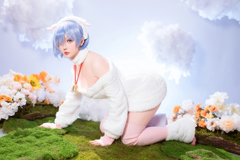 星之迟迟《2024年01月计划赠品 RE：0 蕾姆 绵羊ver》主题写真：38张全套美图