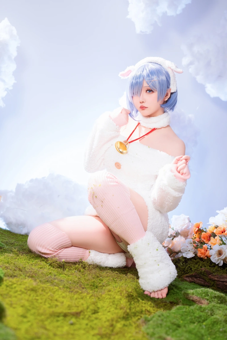 星之迟迟《2024年01月计划赠品 RE：0 蕾姆 绵羊ver》主题写真：38张全套美图