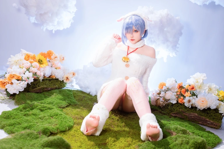 星之迟迟《2024年01月计划赠品 RE：0 蕾姆 绵羊ver》主题写真：38张全套美图