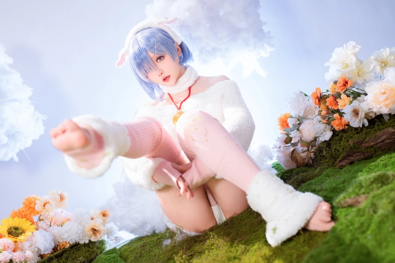 星之迟迟《2024年01月计划赠品 RE：0 蕾姆 绵羊ver》主题写真：38张全套美图