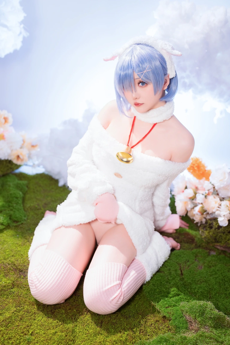 星之迟迟《2024年01月计划赠品 RE：0 蕾姆 绵羊ver》主题写真：38张全套美图