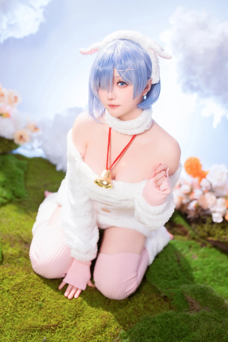 星之迟迟《2024年01月计划赠品 RE：0 蕾姆 绵羊ver》主题写真：38张全套美图