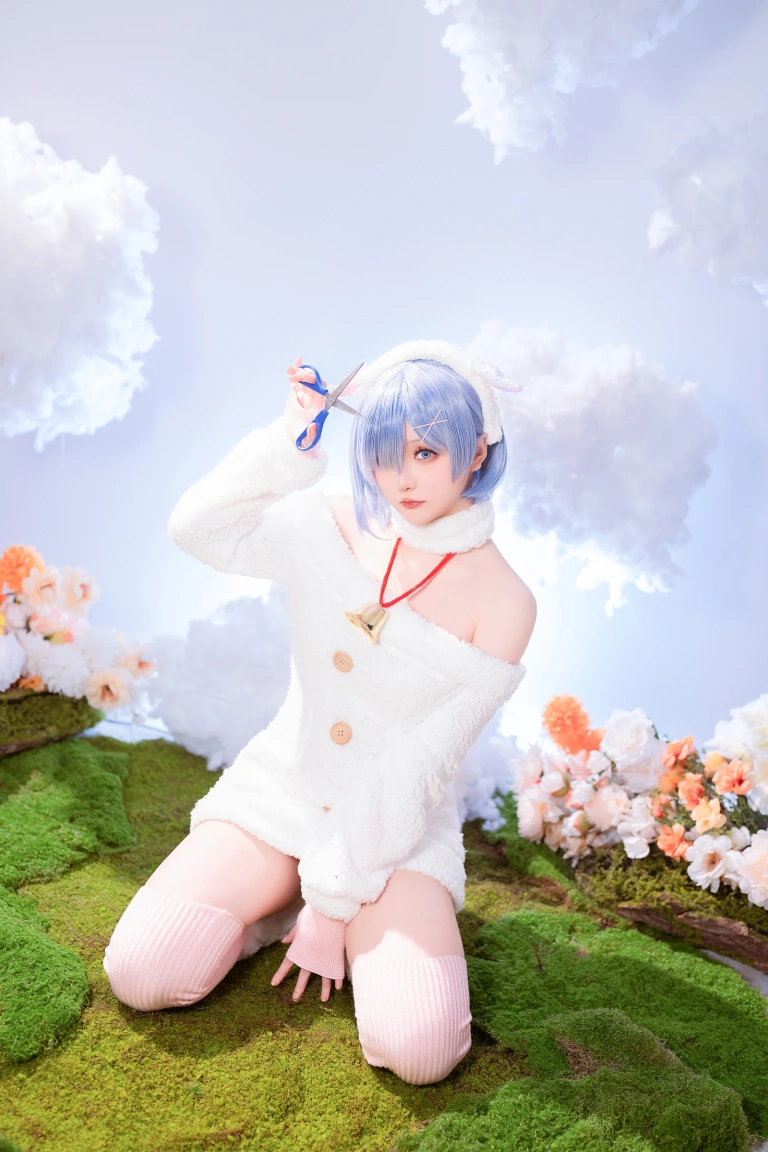 星之迟迟《2024年01月计划赠品 RE：0 蕾姆 绵羊ver》主题写真：38张全套美图