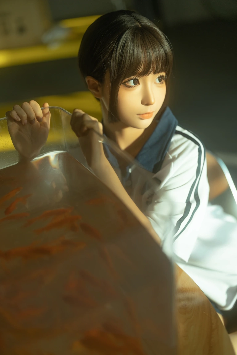 蠢沫沫《学妹》主题写真：13张全套美图