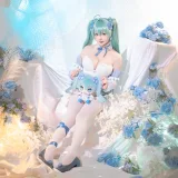 星之迟迟《2024年02月计划A 初音未来 粉蝶花精灵》主题写真：54张全套美图，含1个视频
