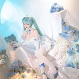 星之迟迟《2024年02月计划A 初音未来 粉蝶花精灵》主题写真：54张全套美图，含1个视频