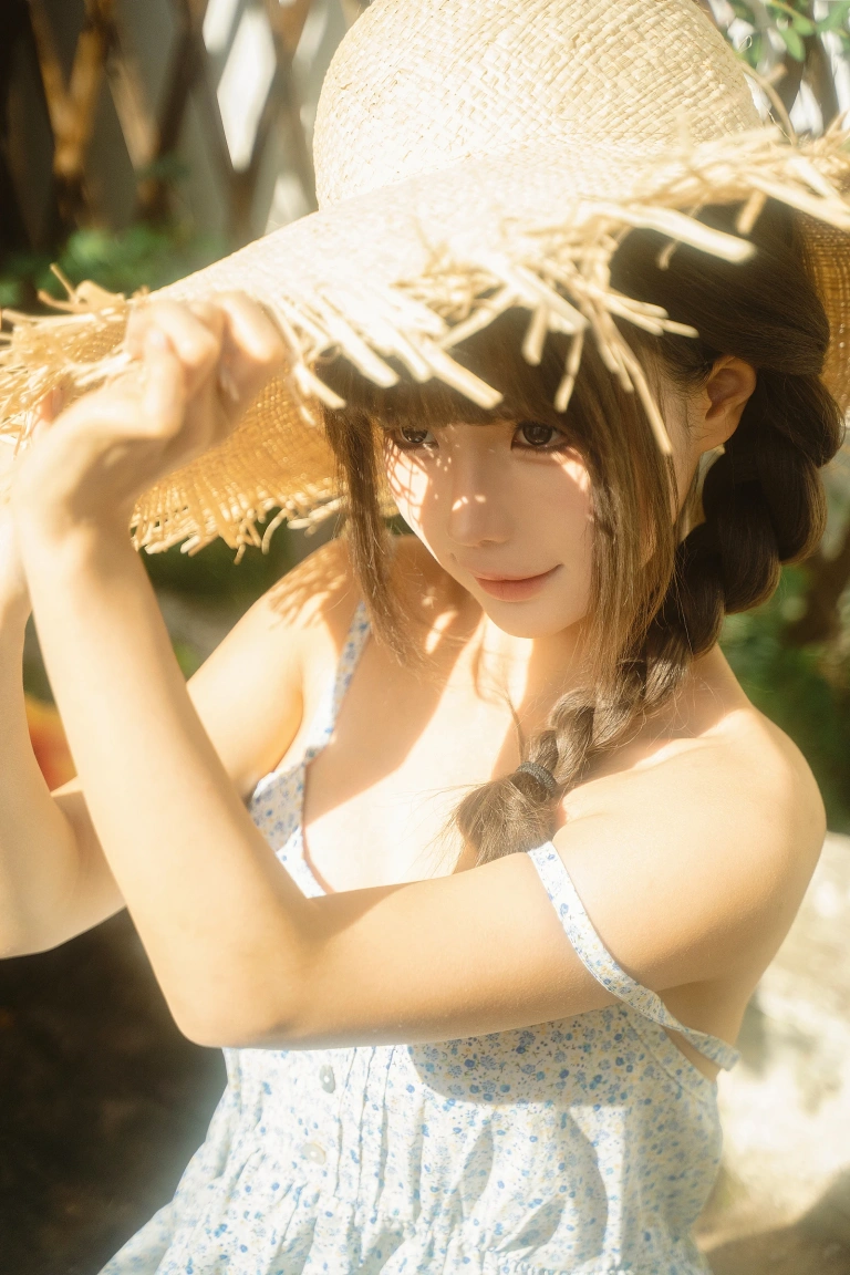 蠢沫沫《晾衣服》主题写真：88张全套美图