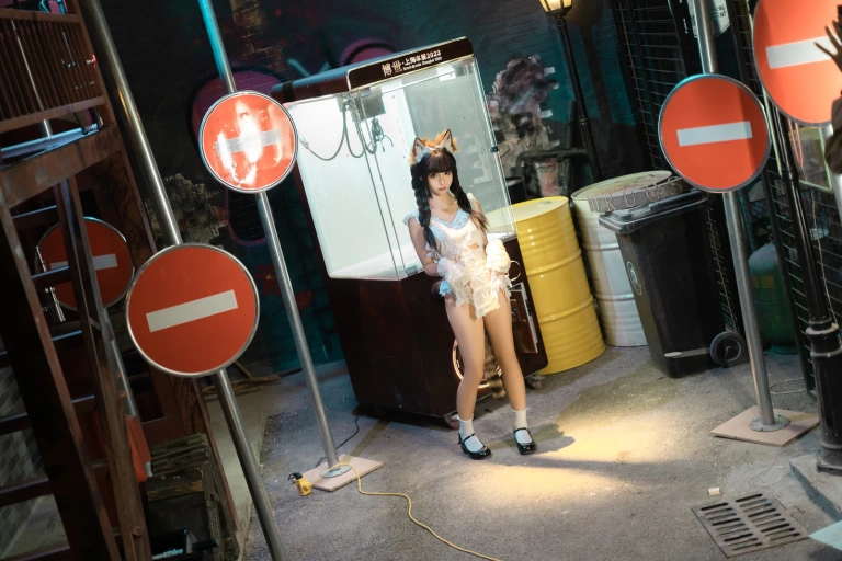 蠢沫沫《娃娃机》主题写真：85张全套美图