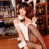 蠢沫沫《加藤惠兔女郎》主题写真：40张全套美图